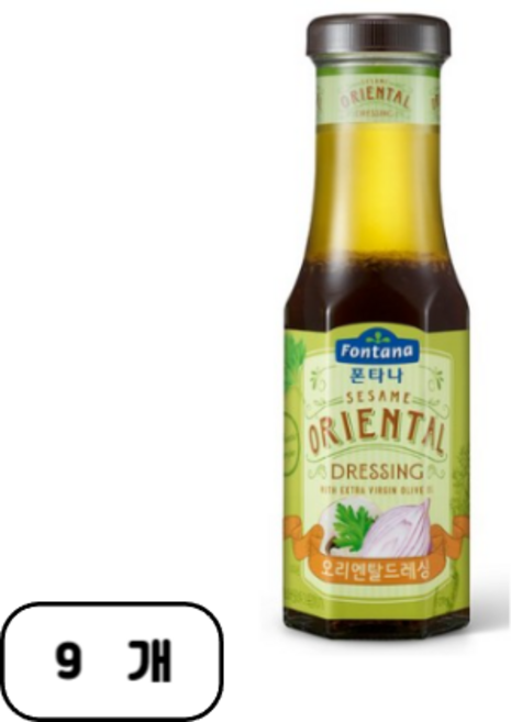 폰타나 오리엔탈 드레싱, 270g, 9개