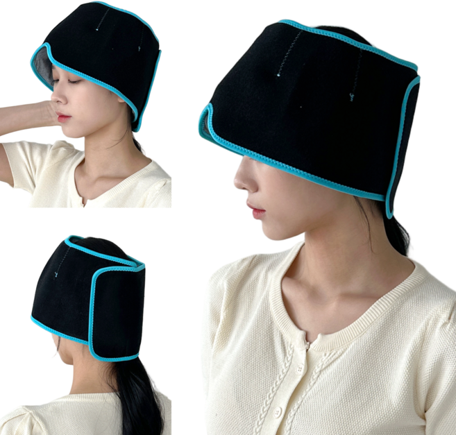 얼굴 열감 내리기 눈 머리 열 냉감 쿨 아이스 냉 찜질 팩 얼음 띠 쿨링 헤드 밴드, 1개