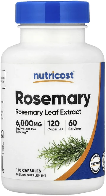 메이커제품입니다 Nutricost 로즈메리 캡슐 120정(캡슐 1정당 150mg) 좋은효과를 보실수있습니다, 1개, 120정 - 쿠팡