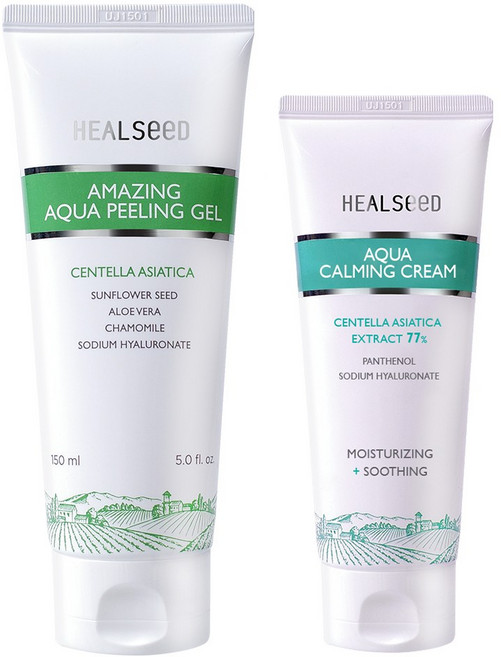 힐시드 아쿠아 필링젤 150 ml + 수분진정크림 60 ml, 1세트