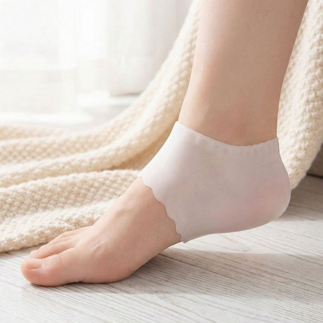 여섯시상점 실리콘 발팩 발뒷꿈치 굳은살 보습양말, 50g, 1개, 1개입