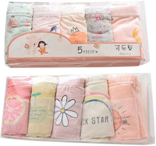 슈와츠코리아 여아 삼각팬티 사각 드로즈팬티 1+1(과일무지개+수채화)