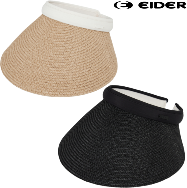 [매장정품] 아이더 여성 썬캡 햇빛 가리개 흡습속건 냉감 탈부착 땀받이 자외선 UV 차단 와이드 챙(13cm) 모자 여름 일상 등산 산책 트레킹 골프 테니스 스포츠 레저 농장 농사