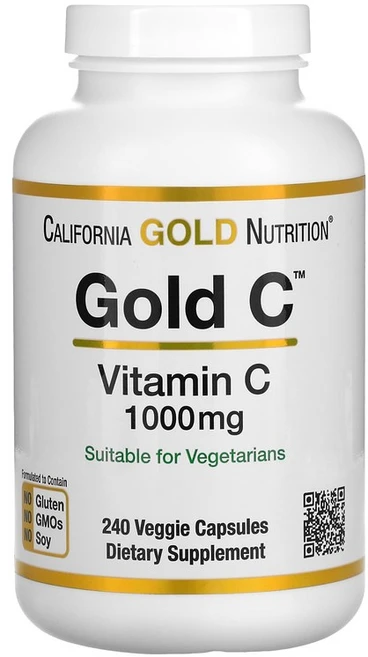 캘리포니아골드뉴트리션 골드 비타민 C 1000mg 베지 캡슐, 240정, 1개 - 쿠팡