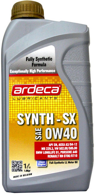 【易油網】ARDECA SYNTH-SX 0W40 高性能全合成機油 SN A3/B4 LL-01, 1個
