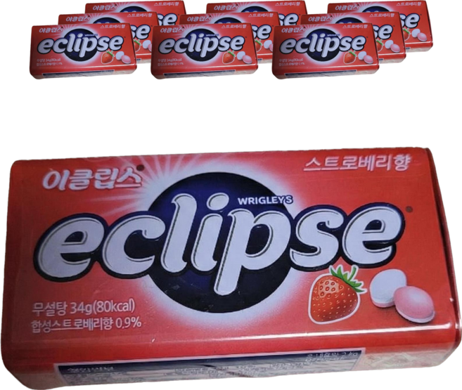 이클립스 스트로베리향 캔디, 31g, 18개