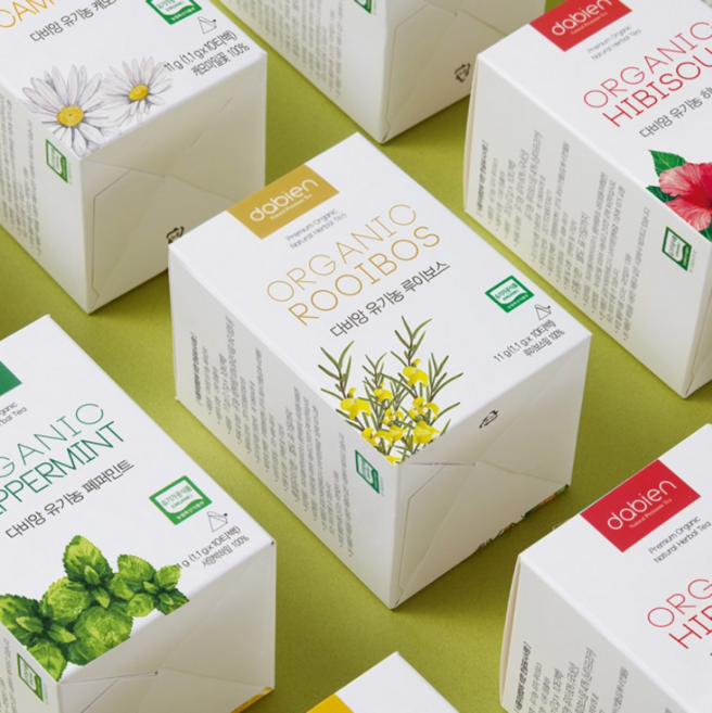 유기농 100퍼 허브티 히비스커스 루이보스 페퍼민트 세트 1호, 1개