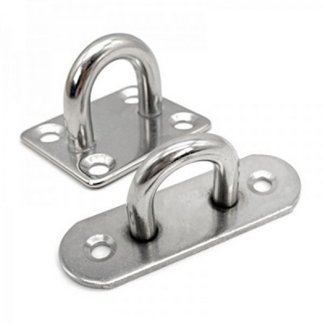 아이베란다 U자형 고리 로프걸이 자물쇠고리 고하중 후크 CB, M6(36x46mm) 스퀘어, 1개