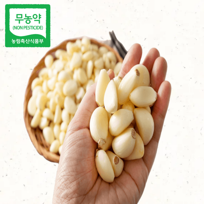 친환경 국산 깐마늘 산지직송 요리용 햇마늘, 1개, 1.5kg