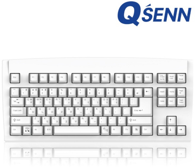 QSENN 유.무선.블루투스 기계식 키보드 DT35 89 ABS 화이트 QSENN 애플민트축 V1, QSENN 유.무선.블루투스 기계식 키보드,DT35 8