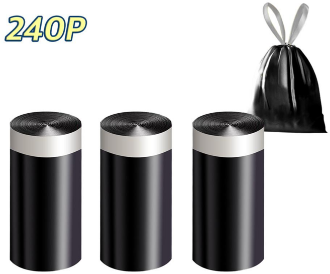 아미토 뜯지 않는 끈 일체형 쓰레기봉투, 240개, 10L