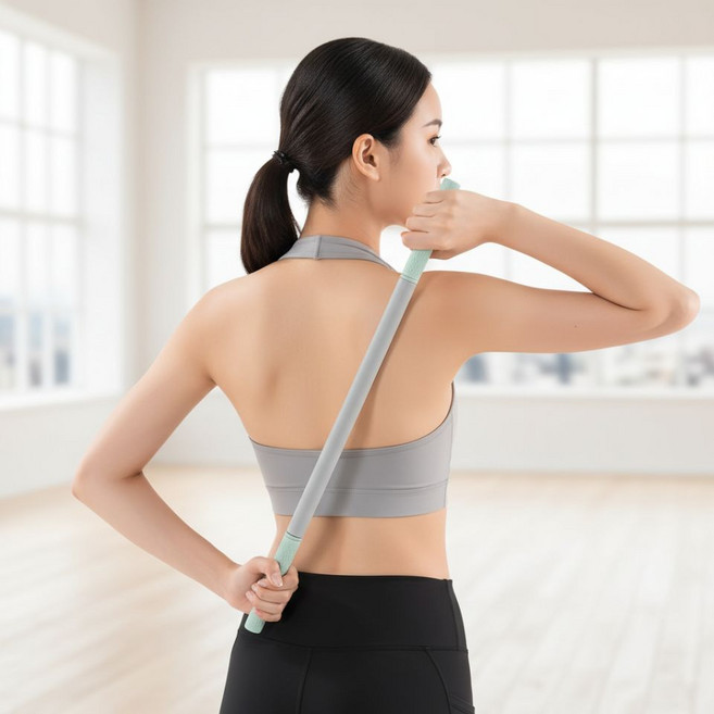 휴앤바디 마사지 스틱 V3 종아리 마사지기 지압봉 안마 근막, 세이지 그린, 1개