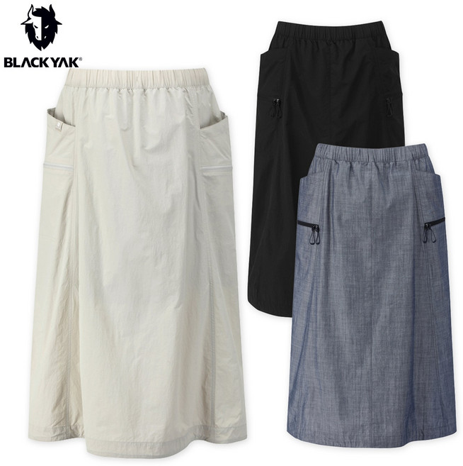 블랙야크 여성 어반트래커 스커트 봄 여름 H라인 밴딩 캐주얼 고프코어 등산 롱 치마 1BYSKMV501