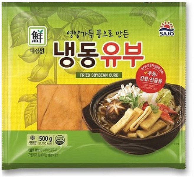 사조 냉동유부, 1개, 500g