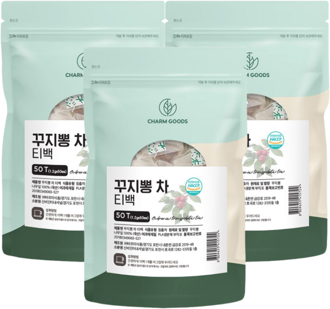 꾸지뽕 차 구지뽕 꾸찌뽕 나무잎 100% HACCP 인증, 3개, 50개입, 1.2g