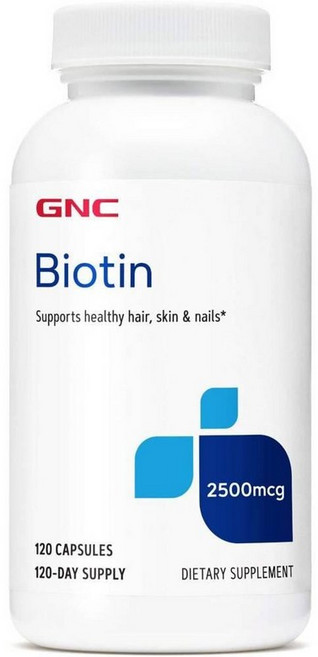 GNC 비오틴 2500mcg 120캡슐 Biotin, 1개, 120정