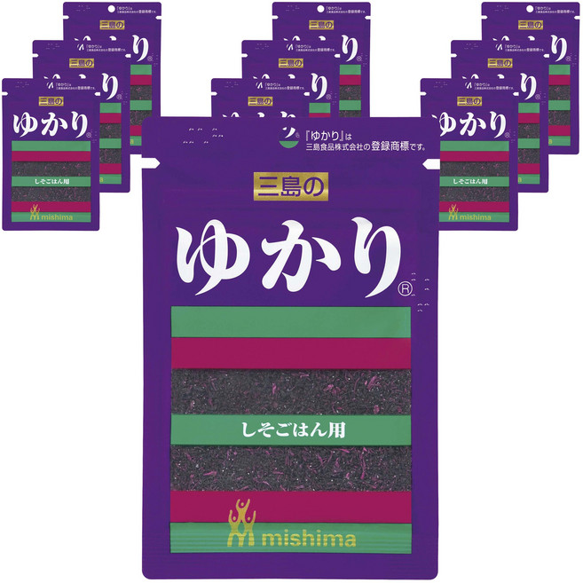 미시마 유카리 차조기 시소 후리가케 일본 22g x 10개, 20g