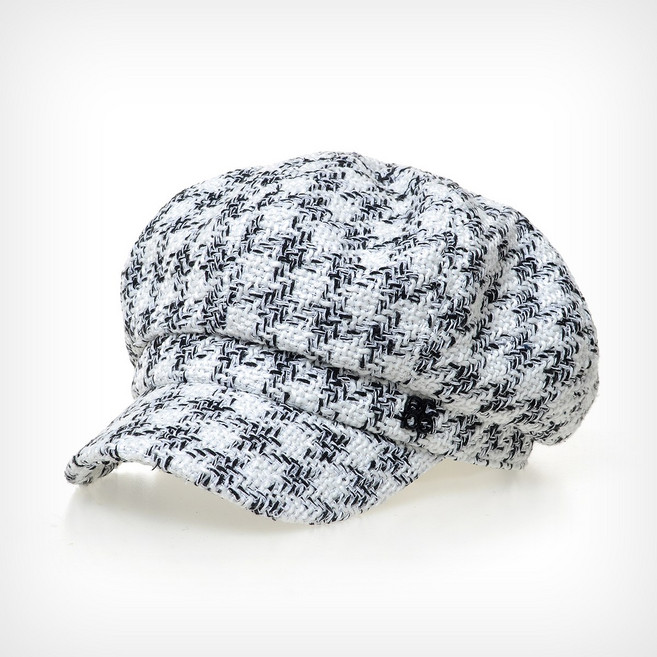 PON701.이태리 트위드 린넨 여성 뉴스보이캡 헌팅캡 봄 여름 가을 빵모자 마도로스캡