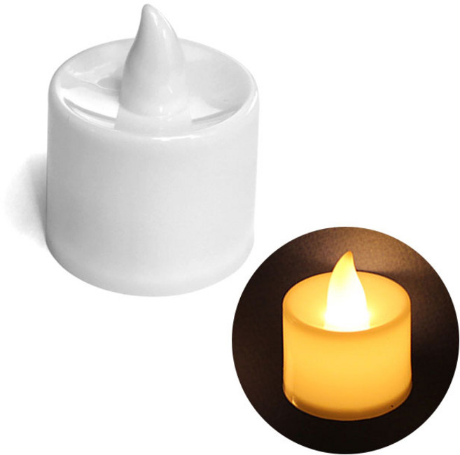 미니 LED 캔들 촛불 인테리어 장식소품, 5개, LED촛불(주황불빛)
