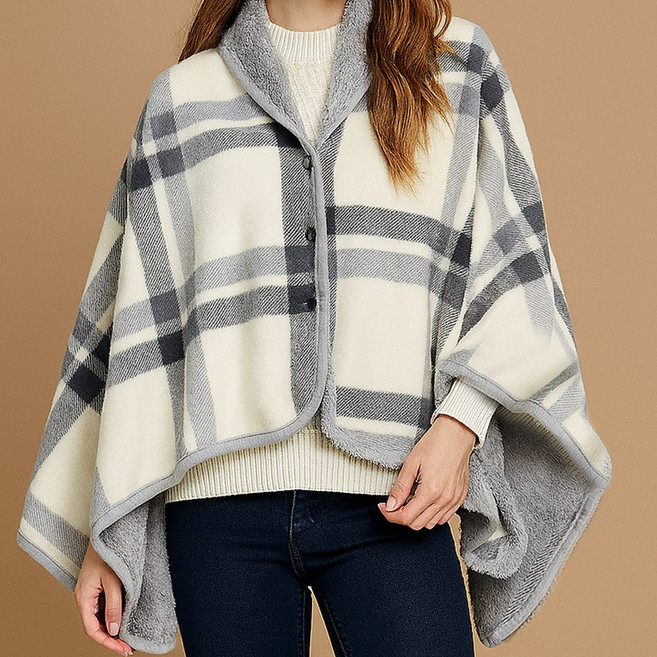 대우침장 극세사 똑딱이 인조 밍크 체크 무릎 담요