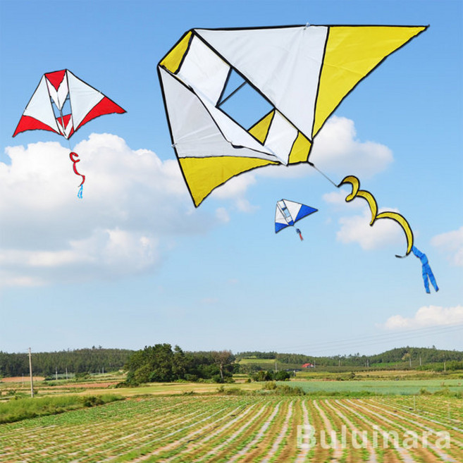 불의나라 회전꼬리 델타연 T (핸들얼레 포함) 빙글빙글 꼬리가 돌아요 체험학습 연날리기