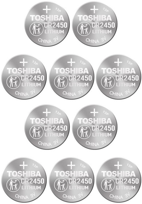 도시바 리튬 건전지 CR2450, 1개입, 10개