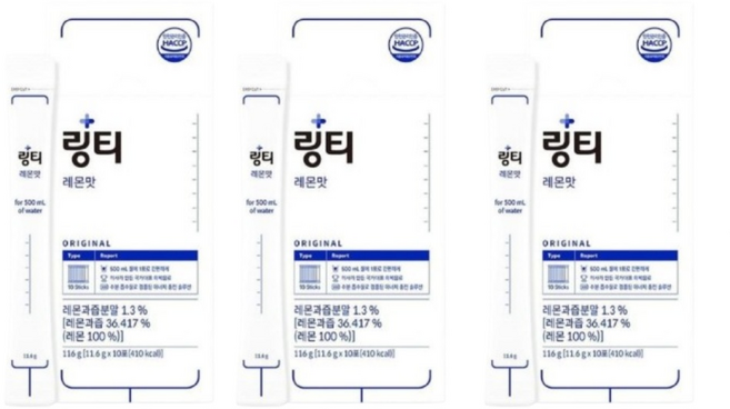 링티 레몬맛, 11.6g, 30개