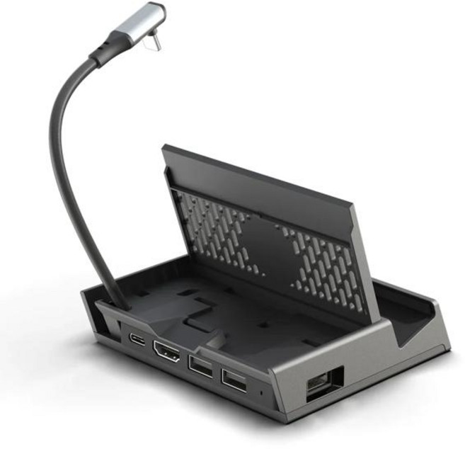 Skull Co.의 Savage Raven SteamDeck DeX 도킹 스테이션 스탠드스팀 데크용 분리형 USB C 허브 포함 ROG Ally, SteamDock Pro, 1개, BJFK34123(15)