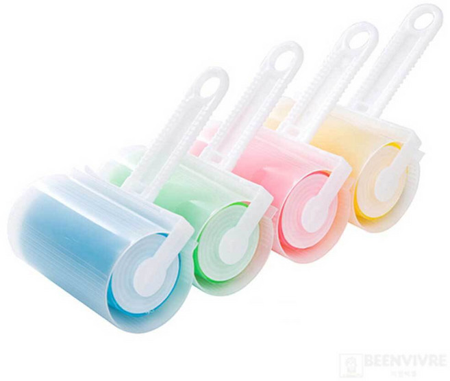 물로 씻는 돌돌이 빨아쓰는 반영구 롤 테이프 클리너, 1개