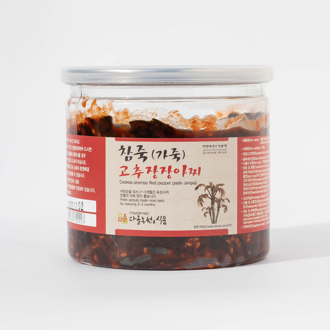 참죽 가죽 고추장장아찌 500g향 독특한 마니아 장아찌, 500g, 1개