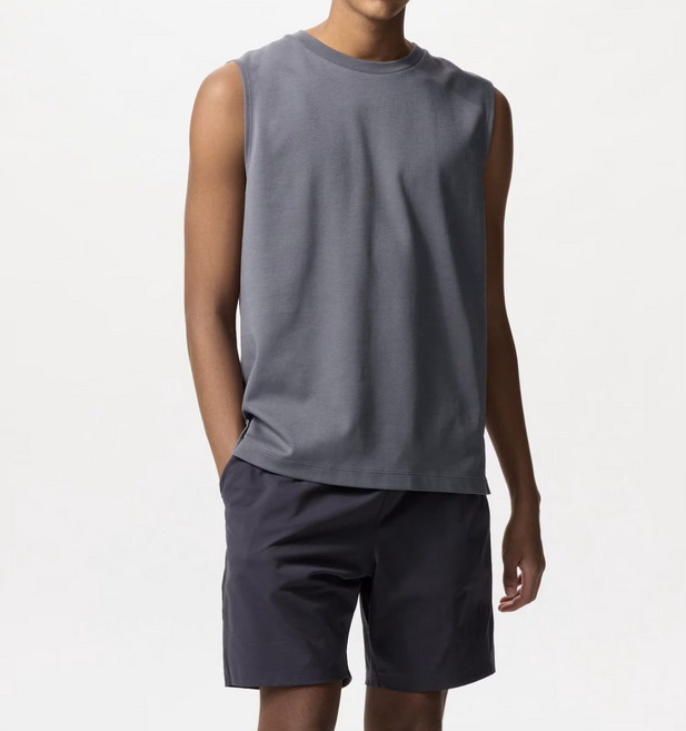 [일본정품]유니클로 남녀공용 에어리즘 코튼 슬리브리스 T 475363