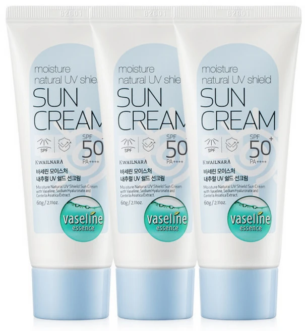 (뷰티페스타행사) 바세린 UV 썬크림 2개+1개더 / SPF50+ PA++++ 60ml 자외선차단 기능성 선크림, 60g, 2개 - 쿠팡