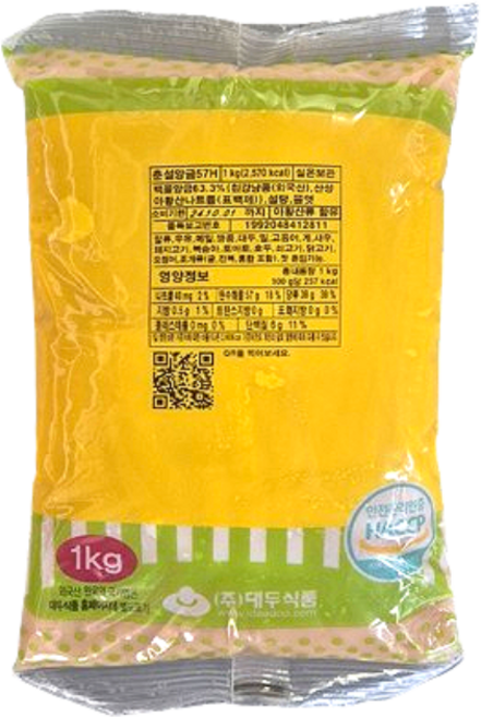 리더스푸드몰 대두 춘설앙금57H, 2개, 1kg