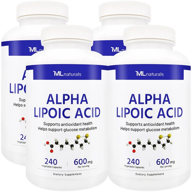 마이라이프 내추럴스 알파 리포산 600mg, 4개, 240정 - 쿠팡