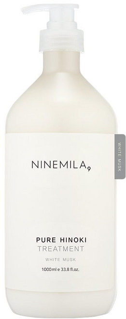 나인밀라 퓨어히노끼 트리트먼트 화이트머스크 1L, 1개