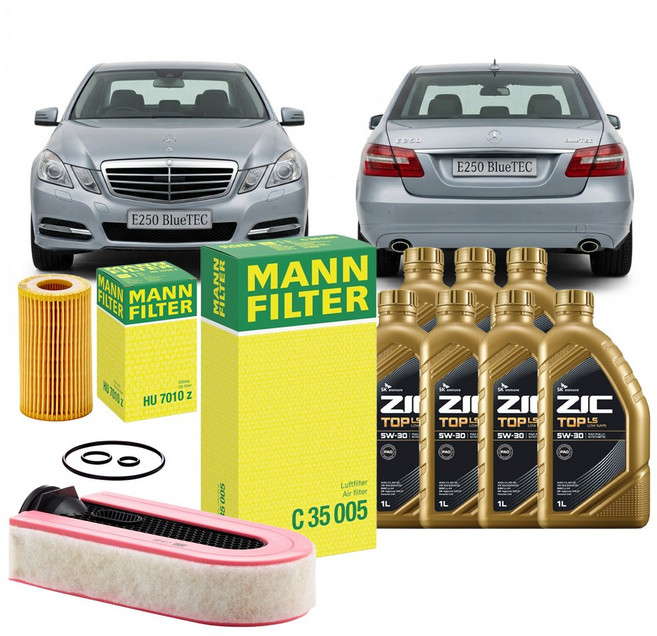 벤츠 E클래스 E250 09.03-16.12 W212 OM651.924 디젤 엔진오일세트 만필터+지크탑, 차량 정보 확인하였습니다.