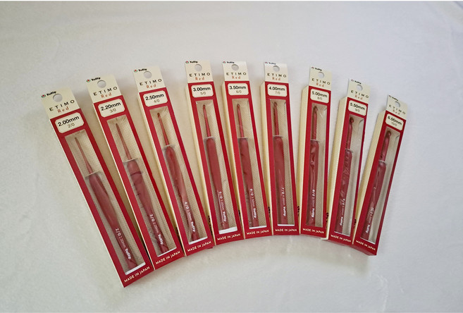 튤립 에티모 레드 모사용 코바늘 (단품), 모사용 6호, 1개