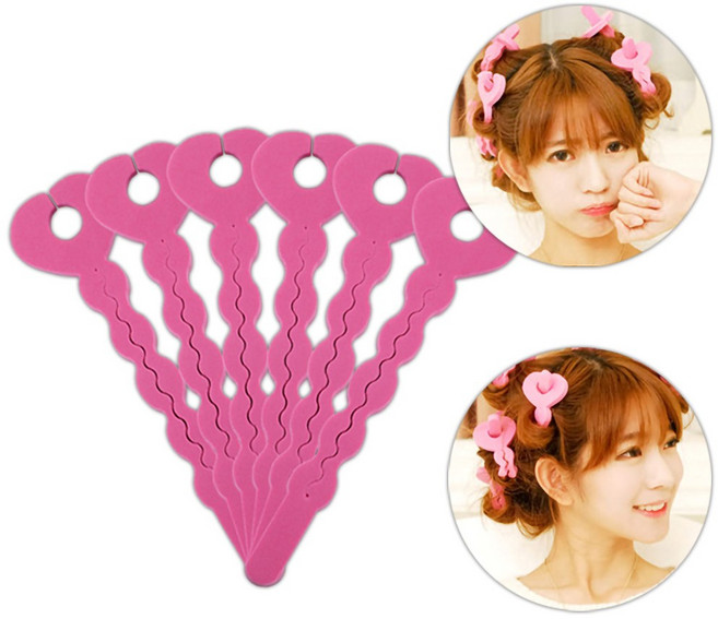 예삐스토어 6p 스펀지 헤어롤 효리스틱컬 그루프 헤어 컬링 셋팅 웨이브, 1세트, 1type