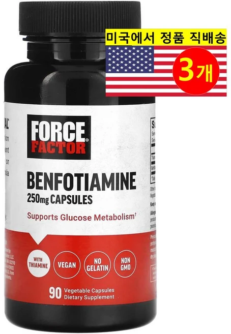 포스팩터 벤포티아민 250mg 90 베지캡슐, 3개, 90정 - 쿠팡