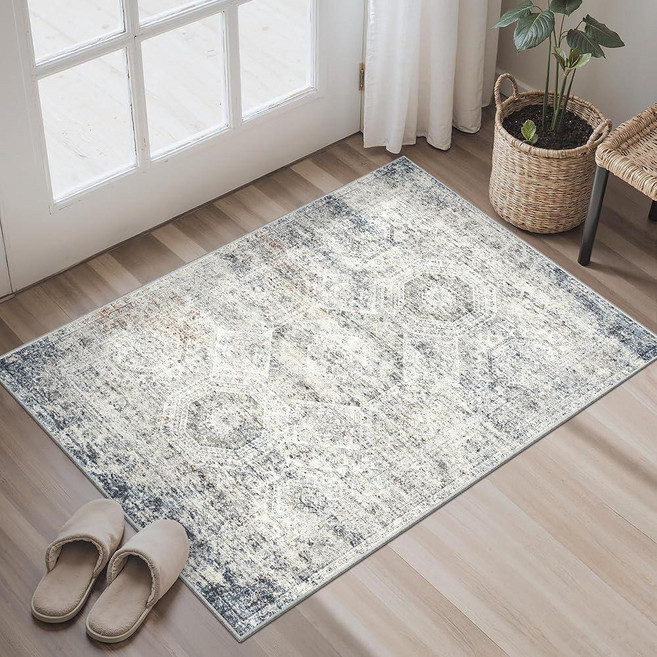 Soalmost 2x3 WASH 워시able Rugs for Kitchen Floor Entryway Powder Room Small Area Rug NON 온-Slip
