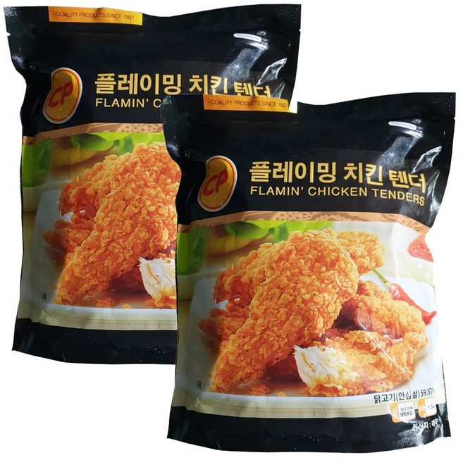유진푸드몰 코스트코 플레이밍 치킨텐더 아이스포장무료, 1.5kg, 2개