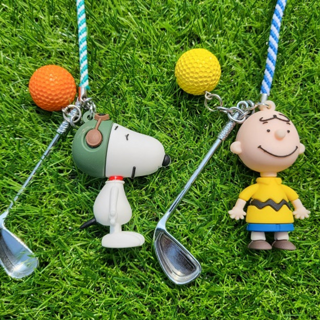 베르데 스누피 찰리 캐릭터 골프 골프채 티꽂이 티걸이