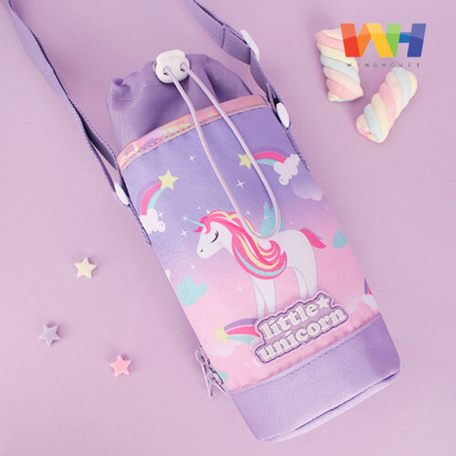 유니콘 맥스포켓 물병 파우치 아동 물병가방 초등학생 물통주머니 어린이 텀블러 가방 소풍 신학기 준비물, 본상품선택, 1개
