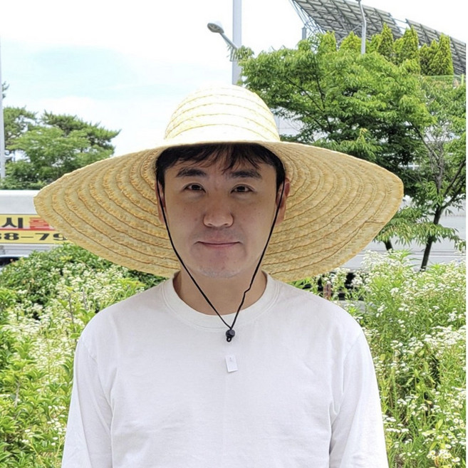 밀짚모자 초대형 챙모자 야외작업 농부 낚시 햇빛차단