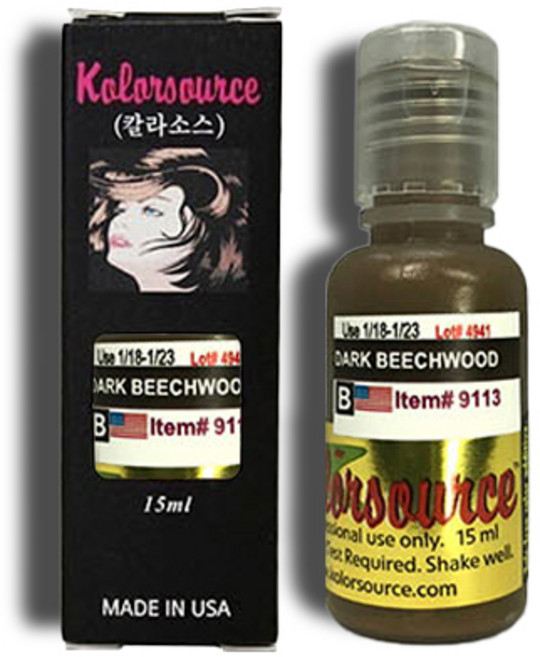 칼라소스 반영구화장 엠보머신겸용 색소 눈썹 앤 헤어 15ml, 다크비치우드, 1개