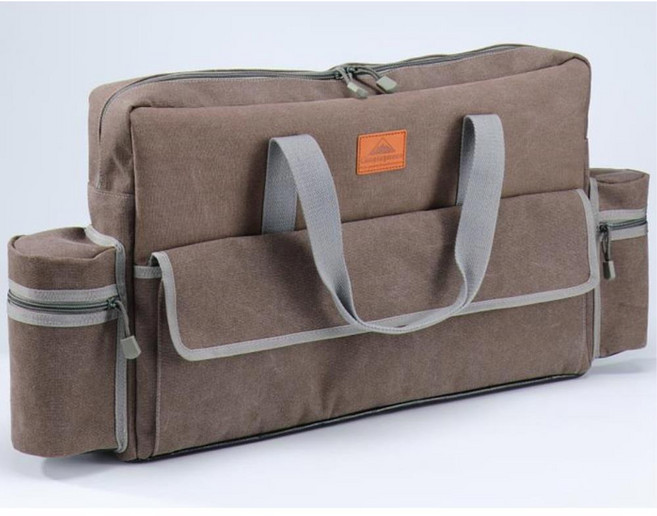 4인가족 캠핑용 버너보관 아웃도어 캐리백 야외 가방 캔버라 코펠 접시가방, 1개, 투버너백