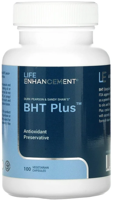 Life Enhancement Durk Pearson & Sandy Shaw's BHT Plus 100 Vegetable Capsules, 1개 - 쿠팡