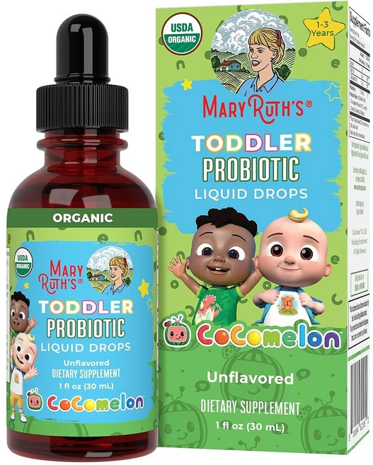 메리루스 오가닉스 코코멜론 유아 프로바이오틱스 액체 방울 3세 어린이 프로바이오틱스 5가지 프로바이오틱스 균주 1회 제공량당 500억 CFU USDA 유기농 무설탕 글루텐 프리, Unflavored, 1 Fl Oz (Pack of 1), 1개, 30ml - 쿠팡