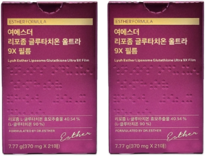 여에스더 리포좀 글루타치온 울트라 9X 필름 370MGX42매, 1개
