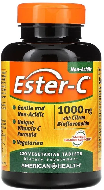 아메리칸 헬스 Ester C 시트러스 바이오플라보노이드 함유 1000mg 120정, 1개 - 쿠팡